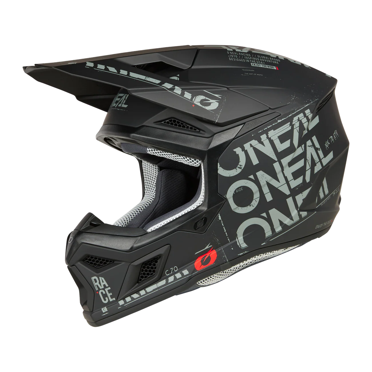 ONEAL Helmet 3SRS Helm Static |Matte Black Grey