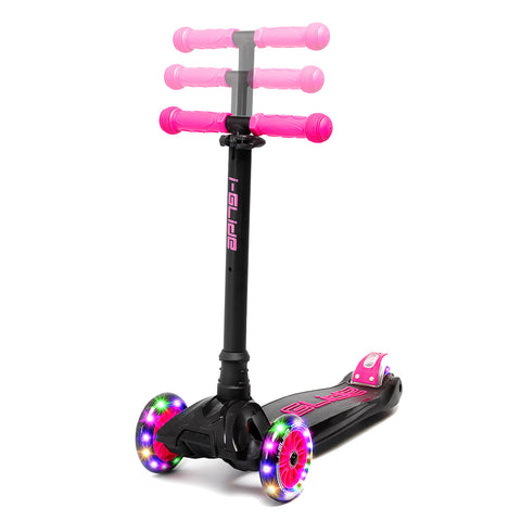 I-Glide Kids 3 Wheel Scooter v3 | Black/Pink