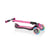 Globber Elite Deluxe 3-Wheel Kids Scooter with Lights | Deep Pink