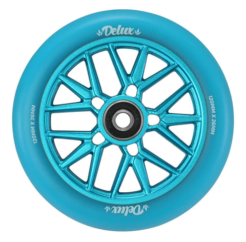 ENVY Delux Scooter Wheels 26mm x 120mm | Blue/Blue | SINGLE