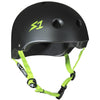 s1-helmet-lifer-black-matte|s1-helmet-lifer-black-matte-w-bright-green-straps|s1-helmet-lifer-black-matte-w-red-straps