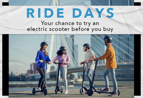 Your chance to try an electric scooter before you buy!