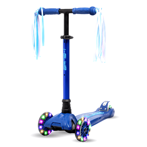 I-GLIDE 3 Wheel Scooter Blue/Blue Combo Pack with Ribbons