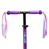 I-GLIDE 3 Wheel Scooter Combo Pack with Ribbons (Purple/Blue)