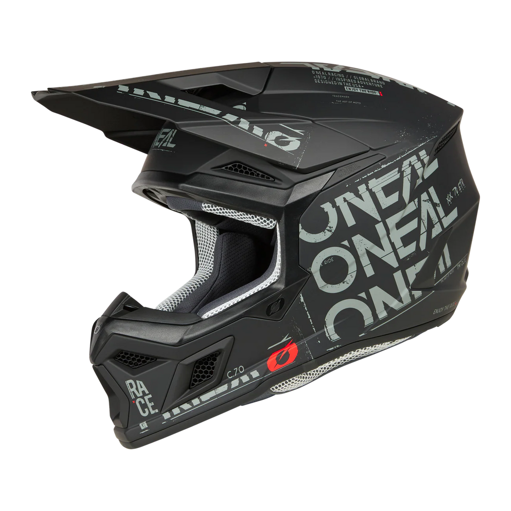 O'Neal 3SRS Helm Static Matte Black/Grey