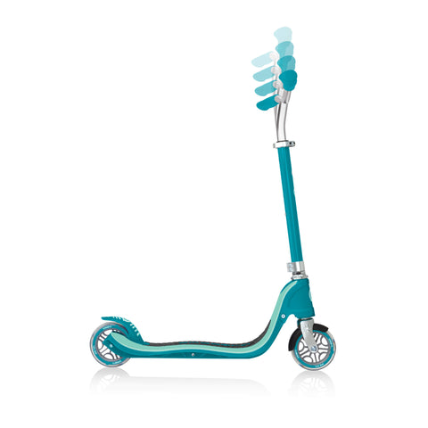 Globber FLOW 125 2-Wheel Scooter with Light Up Wheels | Teal