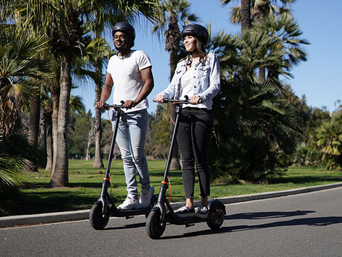 Electric Scooters Riding