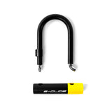 E-Glide EGL14-150  Bike / Scooter Alarm U Lock | Black & Yellow | Key