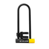 E-Glide EGL14-300  Bike / Scooter Alarm U Lock | Black & Yellow | Key