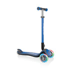 Globber Elite Deluxe Kids 3-Wheel Scooter with Lights | Navy Blue