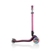 Globber Elite Deluxe 3-Wheel Kids Scooter with Lights | Deep Pink