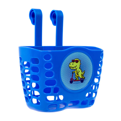 Kids Scooter Basket | Blue Dino