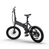 MATE Fusion Folding Electric Bike Subdued Black Rear Side Left - SCOOTER HUT