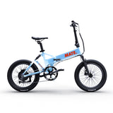 MATE Fusion Folding Electric Bike Ocean Shimmer Side Right - SCOOTER HUT