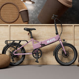 MATE Go+ Folding Electric Bike Velvet Blush Colour - SCOOTER HUT