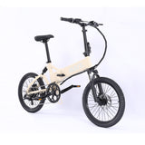 MATE Icon Folding Electric Bike Ivory Moon Front Side Right - SCOOTER HUT