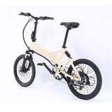 MATE Icon Folding Electric Bike Ivory Moon Rear Side Left - SCOOTER HUT