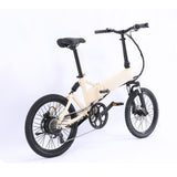 MATE Icon Folding Electric Bike Ivory Moon Rear Side Right - SCOOTER HUT