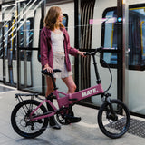 MATE Icon Folding Electric Bike Lifestyle Bloom - SCOOTER HUT