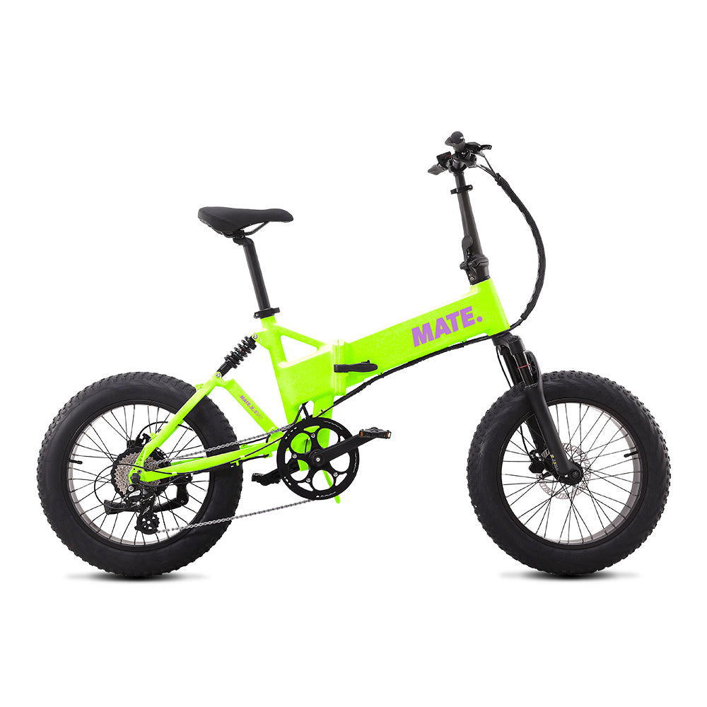 MATE X Evo Folding Electric Bike Citrus Beat Side Right - SCOOTER HUT