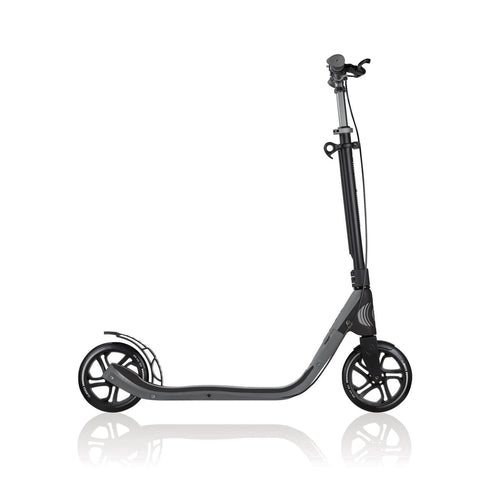 Globber ONE L 205 DELUXE Commuter Scooter | Titanium/Charcoal Grey
