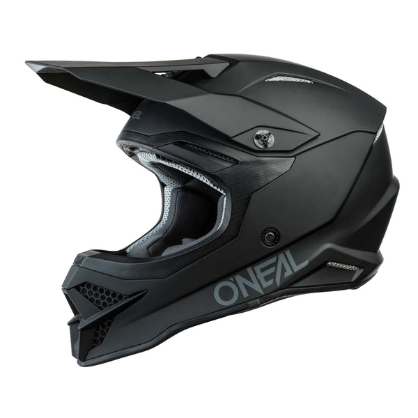 O Neal 2023 3 SRS Solid V.23 Full Face Helmet Flat Black