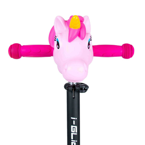 Pink Unicorn Kids Scooter Head Attachment