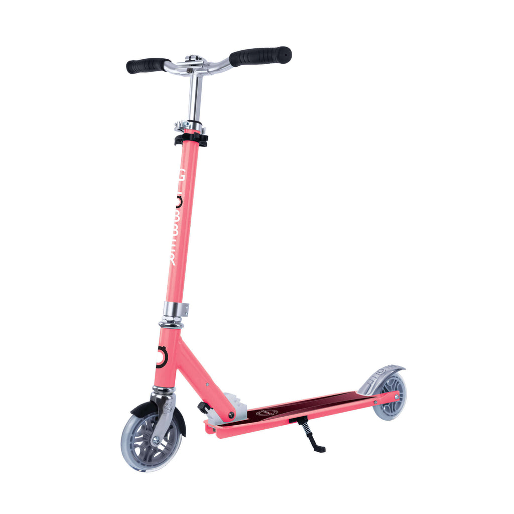 Globber FLOW Element 2-Wheel Scooter with Lights I Coral Pink