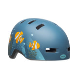 Bell Lil Ripper Kids Helmet | Matte Grey/Blue Fish