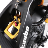 KAABO WOLF KING GTR GOLD FOLDING MECHANISM CLOSEUP - SCOOTER HUT