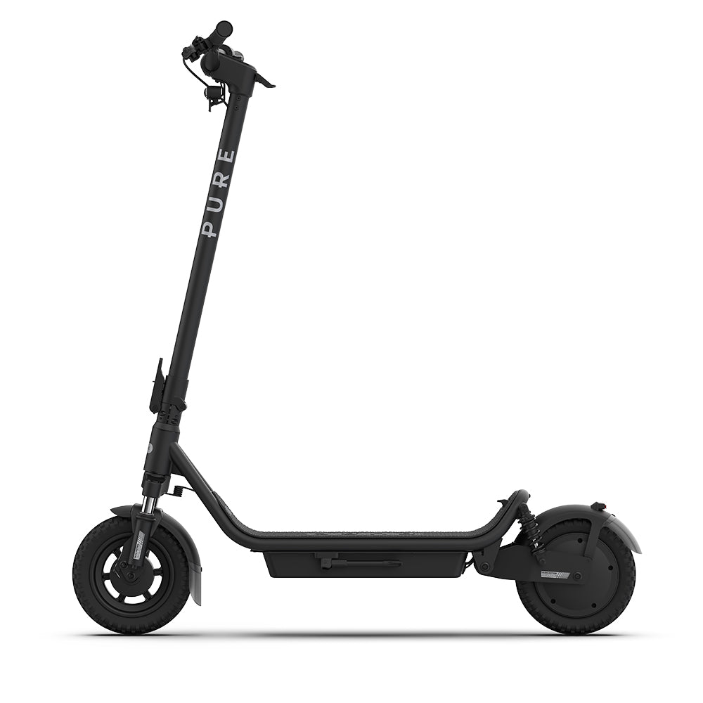 PURE AIR5 PRO+ SUSPENSION BLACK SIDE LEFT - SCOOTER HUT