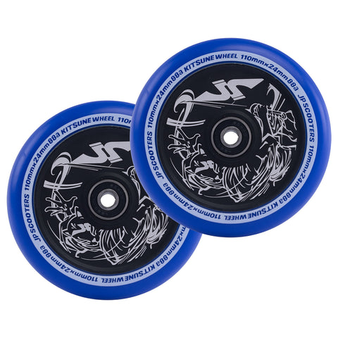 Kitsune Wheels | 24mm x 110mm | Blue/Black