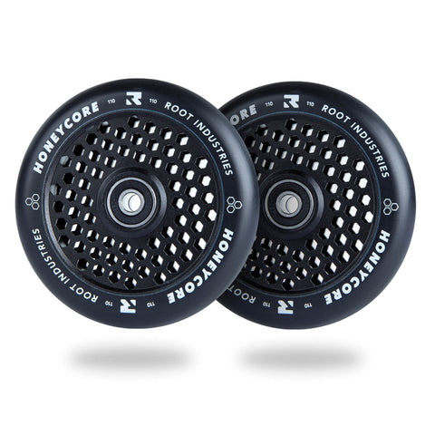 HoneyCore Scooter Wheels | 24mm x 110mm | Black/Black