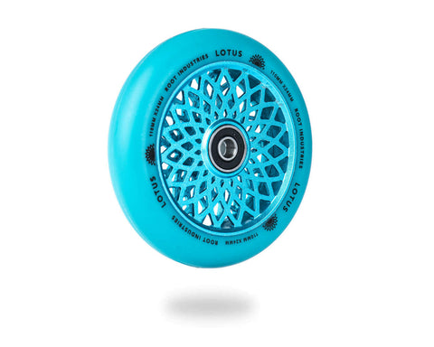 Lotus Radiant Wheels | 24mm x 110mm | Blue/Blue - Scooter Hut