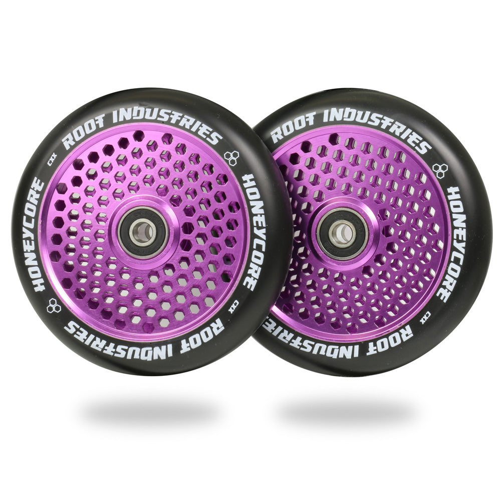 HoneyCore Wheels | 24mm x 120mm |  Black/Purple