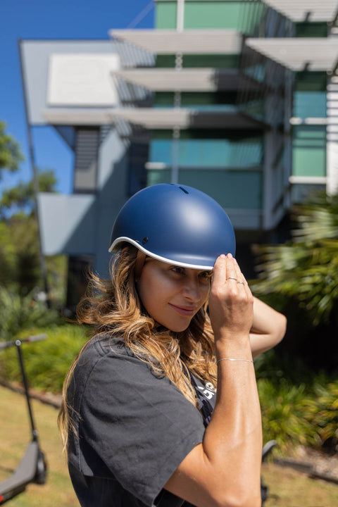 E-Glide Urban Electric Scooter Helmet, Navy Blue