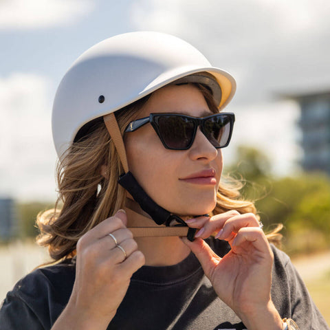 E-Glide Urban Electric Scooter Helmet | Off White