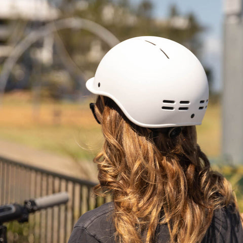 E-Glide Urban Electric Scooter Helmet | Off White