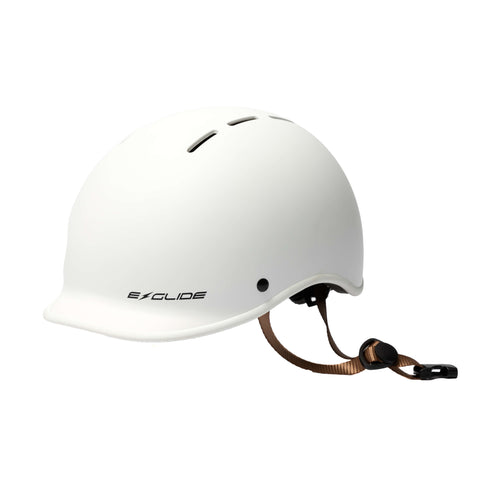 E-Glide Urban Electric Scooter Helmet, Off White