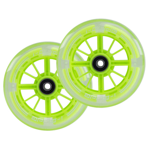 Kids 3-Wheel Scooter 120mm Front Wheels | Clear/Green