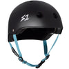 LIFER Certified Helmet | Black Matte w/ Cyan Straps