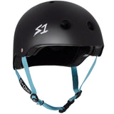 LIFER Certified Helmet | Black Matte w/ Cyan Straps