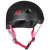 s1-helmet-lifer-black-matte|s1-helmet-lifer-black-matte-w-cyan-straps|s1-helmet-lifer-black-matte-w-red-straps